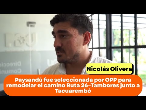 Paysandú fue seleccionada por OPP para remodelar el camino Ruta 26–Tambores junto a Tacuarembó