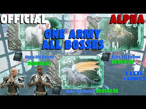 Quick & Easy Alpha Island Bosses — One Army vs Broodmother (Spider), Megapithecus (Monkey) & Dragon