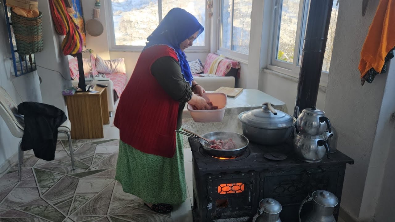 ‼️KÖY EVİMİZDE KÖY USÜLÜ KAVURMA🔥