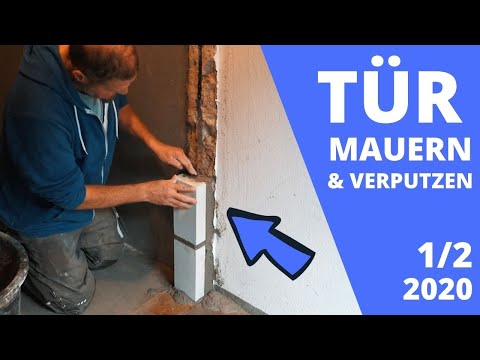 [Easy] Bricklaying and plastering a doorway (do it yourself) Part 1