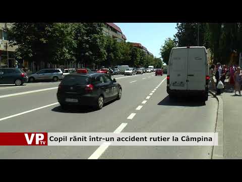 Copil rănit într-un accident rutier la Câmpina