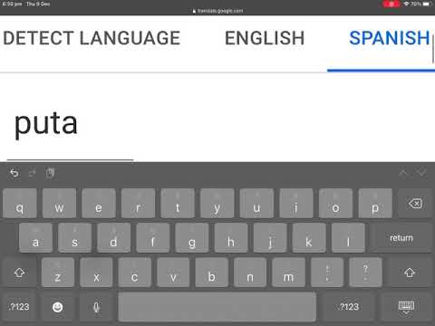 Seeing what puta means in english