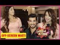Ishq Mein Marjawan Deep Aka Arjun Bijlani Aarohi Aka Alisha Panwar Off Screen Masti On Set