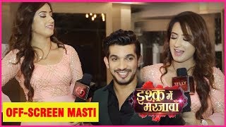 Ishq Mein Marjawan : Deep Aka Arjun Bijlani & Aarohi Aka Alisha Panwar Off Screen Masti On Set