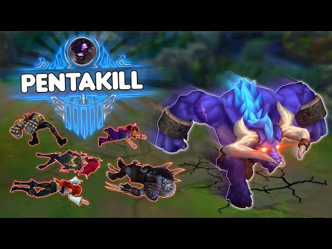 Alistar...but his +2000 AP W instantly deletes your entire HP bar 😨😨