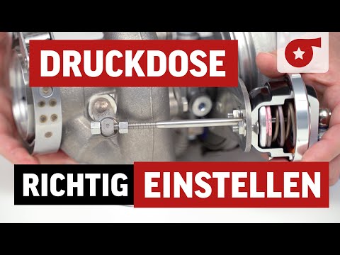 Wie stellt man eine Druckdose am Turbolader richtig ein?