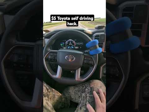 $5 Toyota self driving hack. #selfdriving #automobile