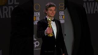 Evan Peters Reaction at the Golden Globes 2023 Awards 😱 #shorts #evanpeters #goldenglobes2023
