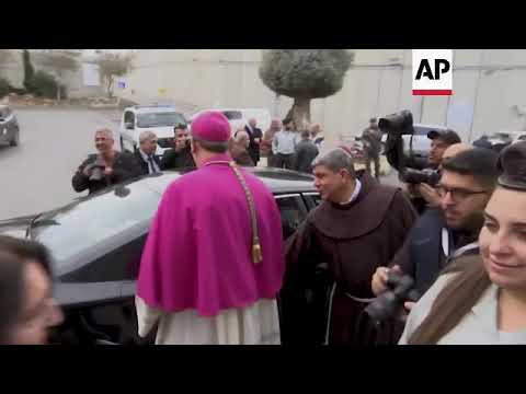 Top Catholic cleric in Holy Land arrives in Bethlehem