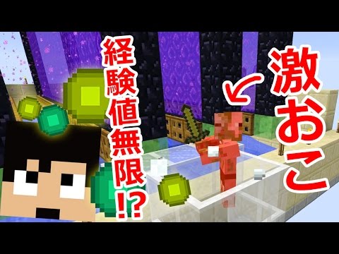 【カズクラ】経験値無限!激おこピッグマンで自動経験値システム。マイクラ実況 PART797