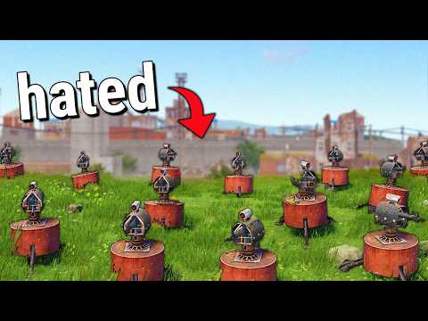 I Put 100 Turrets Around Outpost