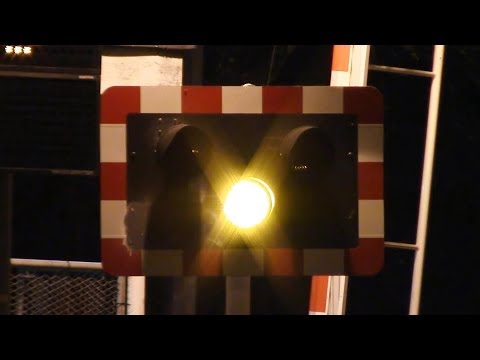 Railway Crossing at Night - Merrion Gates, Dublin