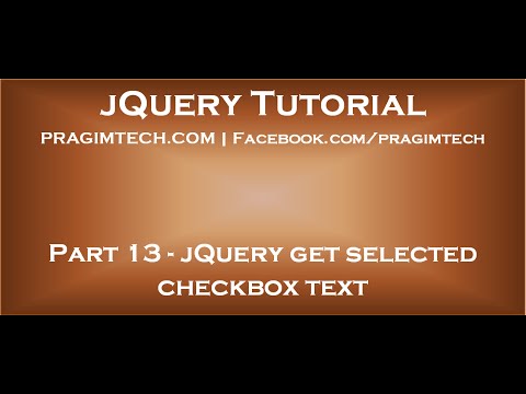 jQuery get selected checkbox text