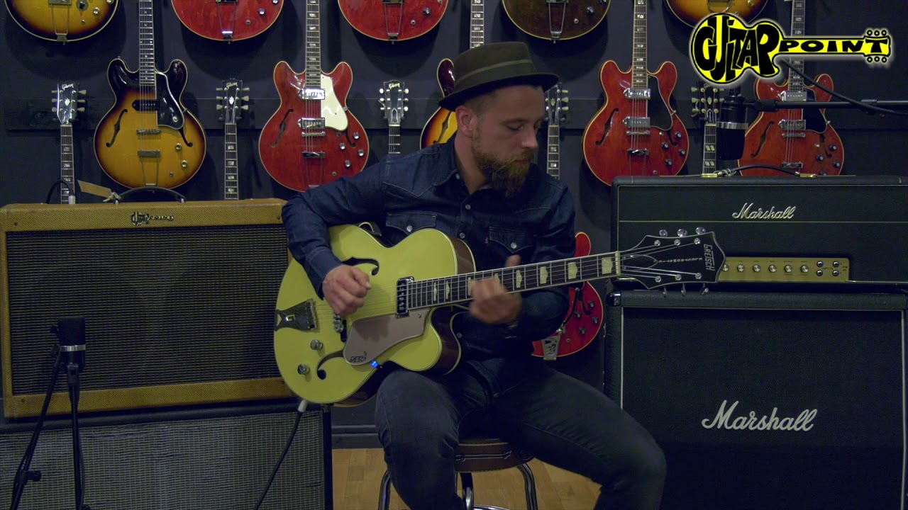 1956 Gretsch 6189 Streamliner - Bamboo Yellow / GuitarPoint Maintal / Vintage Guitars - YouTube
