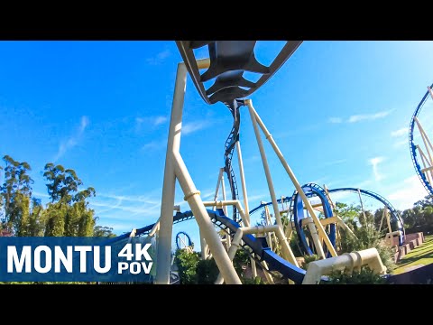 On-ride point of view of Montu
