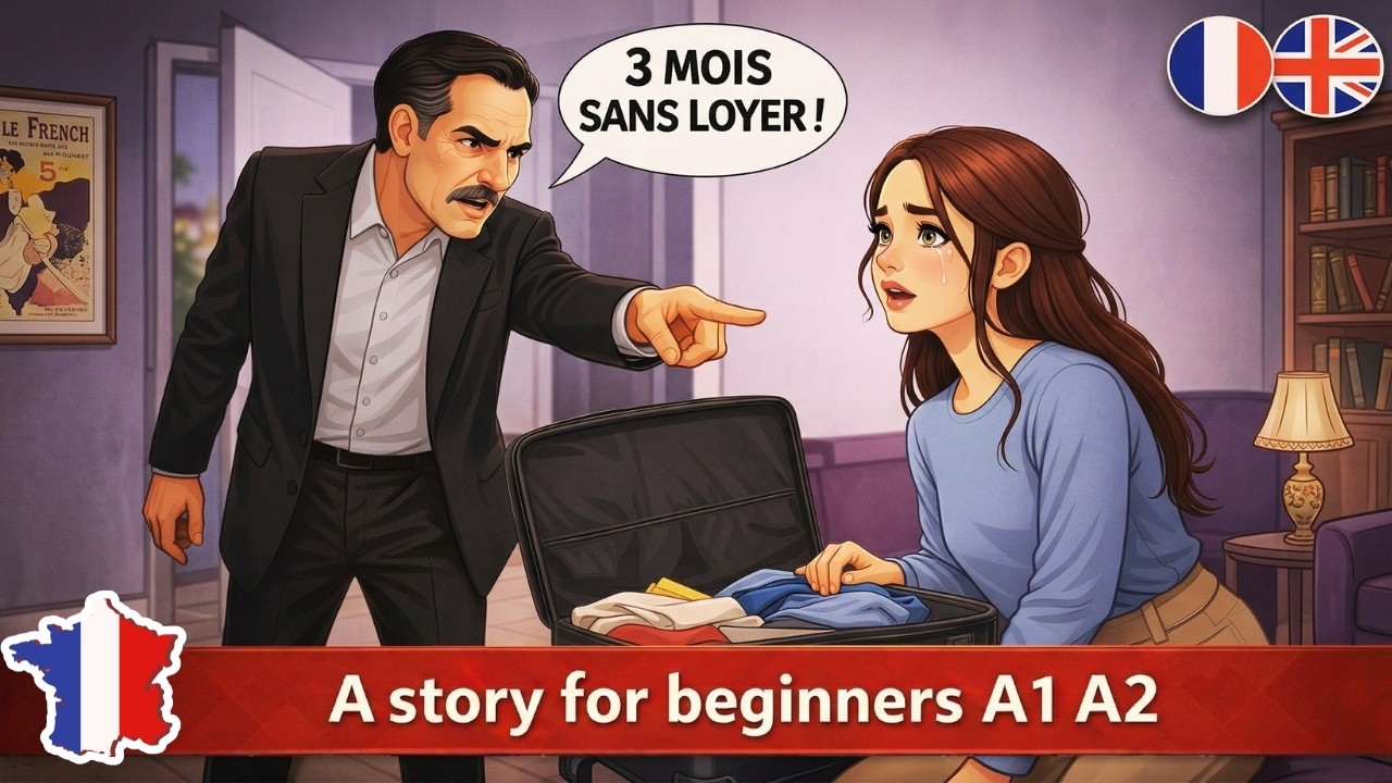 Improve Your French Listening | French Story for Beginners – Les Colocataires (A1 Level)