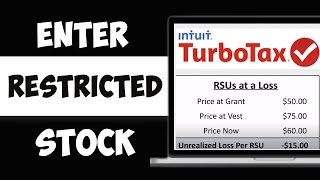 How Do I Enter Restricted Stock Unit RSU Sales in Turbotax? (2024)
