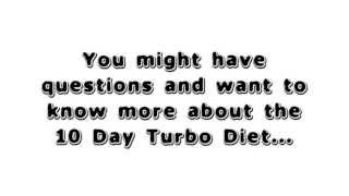 10 Day Turbo Diet Review