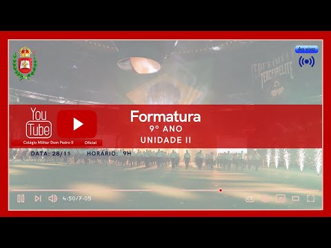 Formatura de Conclusão do 9° ano EFII - Unidade II - 2025