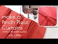 📌How to make a Pinch Pleat window curtains | Beginner's Guide to Making Pinch Pleat Window Curtains