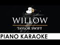 taylor swift - willow - Piano Karaoke Instrumental Cover with Lyrics