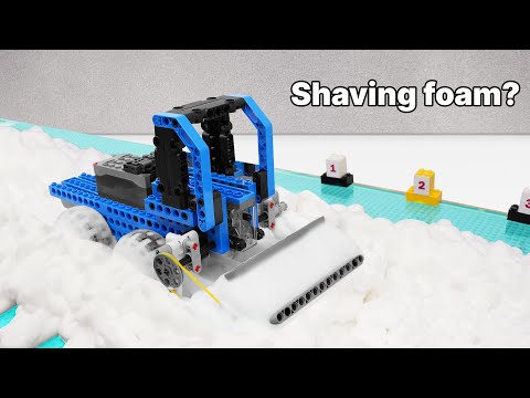 5 Lego TECHNIC Autos vs. 5 Flüssigkeiten: Rasierschaum, Knete, Motoröl, Kleber, Kalkpaste | FM Le...