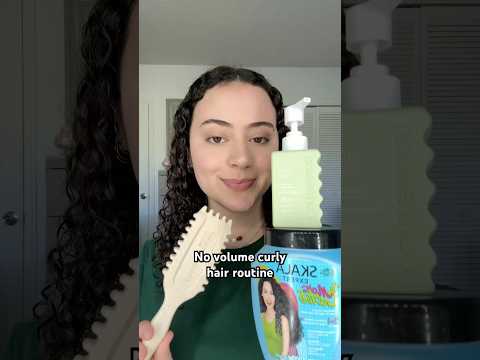 No volume curly hair routine💖✨ #curly #curlyhair #curls #tutorial #curlyhairroutine