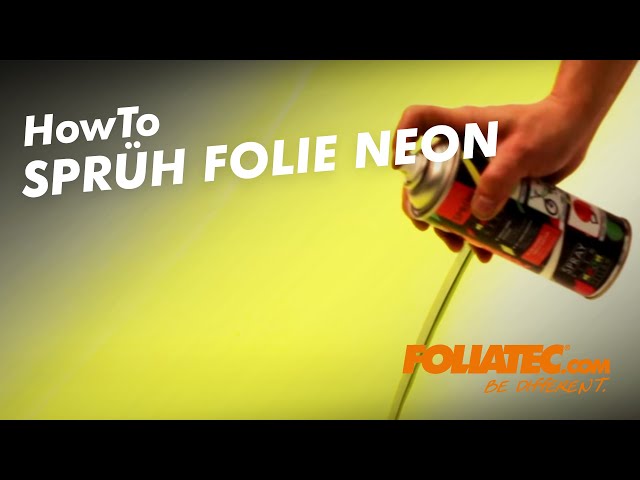 Video Teaser für FOLIATEC.com - Sprüh Folie NEON +++ Spray Film NEON