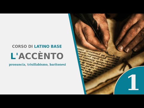 How to pronounce Latin? The laws of accent - Online Latin lessons (1)