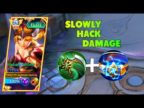 SLOWLY HACK DAMAGE BUILD IS HERE!!! | FREYA BEST BUILD 2023 | MUST WATCH | MLBB