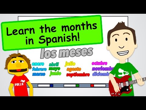 Months of the Year in Spanish + a Song!