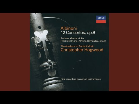 Albinoni: Concerto a 5 in D, Op. 9, No. 12 for 2 Oboes, Strings,and Continuo: 3. Allegro