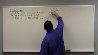 Hilbert Space: unit ball in infinite dimensional space not compact, 1-25-23 part 1