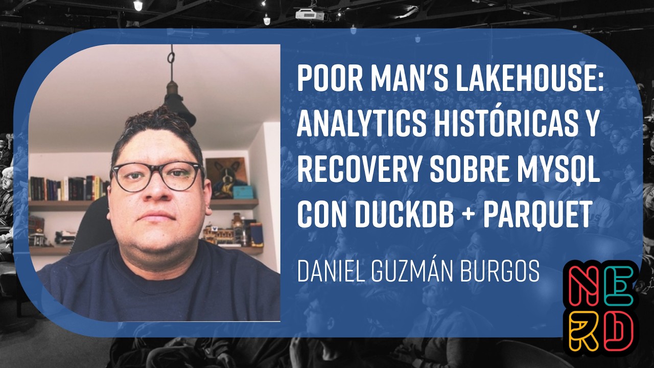 Poor man's lakehouse: analytics históricas y recovery sobre MySQL con DuckDB + Parquet