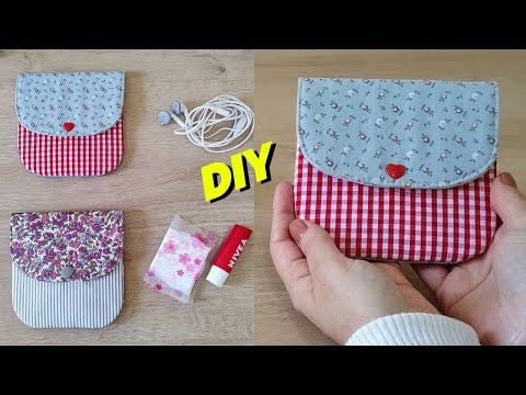 [Only 2 Seams] ✿ How to Make a Mini Bag Without a Zipper ✿ Easy Pattern for Beginners