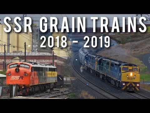 SSR Grain Trains Around Victoria (BG & SG grains 2018 - 2019) | GM27, S302, C505, 44206