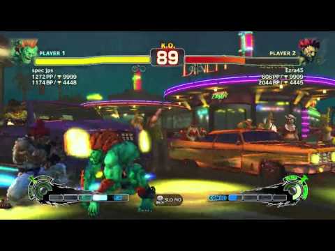 SF4AE Akuma(Ezra45) vs Blanka(spec jps)