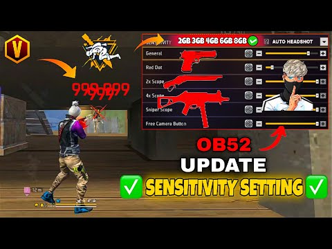 Free Fire Headshot Setting After Ob52 Update 2026⚡Best Sensitivity Settings ⚙️| Sensitivity Setting 