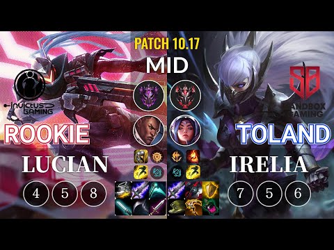 IG Rookie Lucian vs SB TolanD Irelia Mid - KR Patch 10.17