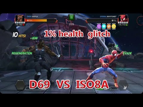 ISO8A VS D69 TIER 1 ALLIANCE WAR marvel contest of champion