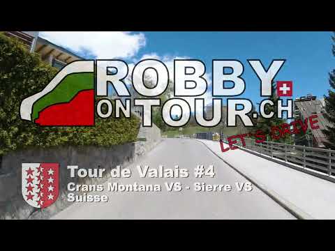 Let's Drive🚙 | Tour de Valais #4, Crans Montana ⇨ Sierre, Suisse | 4K UHD 60fps