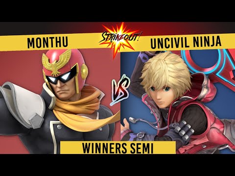 STRIKEOUT 2 - Monthu (Captain Falcon) vs. Uncivil Ninja (Shulk) - Winners Semi- Smash Ultimate