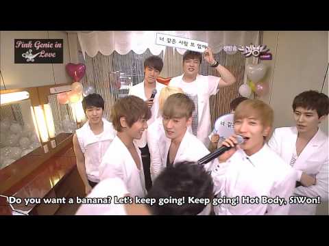 100702 Super Junior in Waiting Room: Music Bank [ENG SUB]
