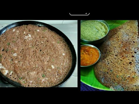 ಗರಿಗರಿಯಾದ ದೀಡಿರ್ ರಾಗೀ ದೋಸೆ /Instant Crispy  RagiDosa Recipe In Kannada Video