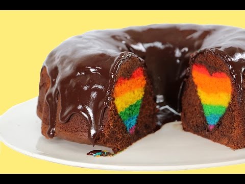 RAINBOW HEART CAKE | Surprise Inside Valentine's Dessert | My Cupcake Addiction + Nestle Toll House