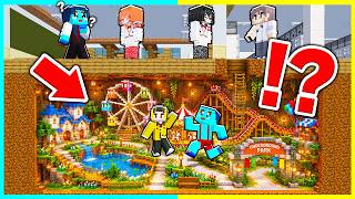 先生にバレずに学校地下に遊園地作ってサボるマインクラフト【まいくら / マインクラフト】