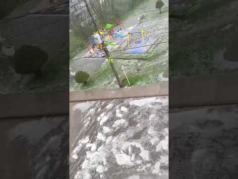 Entrerrios norte antioqueño. lluvia y granizo