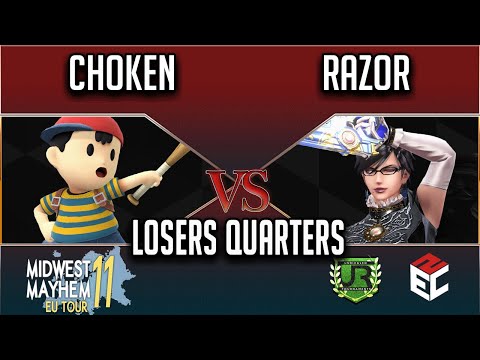 Midwest Mayhem 11 LOSERS QUARTERS - Choken (Ness) vs Razor (Bayonetta)