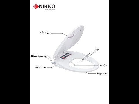 Hướng dẫn lắp đặt nắp rửa cơ Nikko P6001 mẫu mới