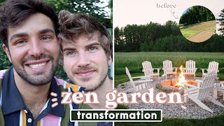 Cozy Outdoor Firepit + Zen Garden DIY! | UNMESS (My Ex)